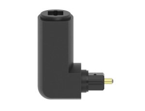 Adapter optyczny Toslink, wtyk kątowy, gniazdo (WTYK KĄTOWY, GNIAZDO)