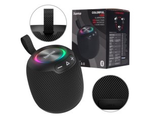 Głośnik mobilny Bluetooth Hama Bomb 3.0 czarny przenośny
