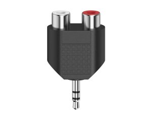 Hama Adapter 3.5mm -2x cinch gniazdo, RCA, czarny