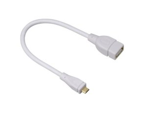 Hama adapter USB MICRO B WT., USB A GN. 15CM BIAŁY