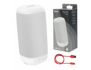 Hama Głośnik Mobilny Bluetooth Przenośny Bezprzewodowy Biały