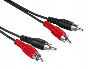 Hama KABEL audio przedłużacz CINCH 2x2x 1,5m, przewód HiFi z oplotem