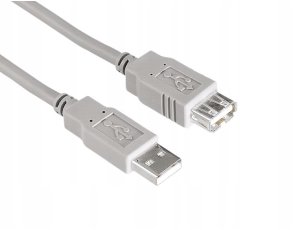 Hama Kabel Przedłużacz USB A Koszowy 1,5M