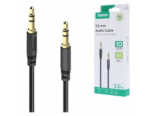 Kabel audio Hama 3,5 mm Jack-Jack 3 m