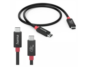 Kabel Hama USB-C USB4 Gen2 20Gbit/s 5A 240W 2m