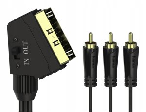 Kabel Scart 3x Cinch Hama 1,5m