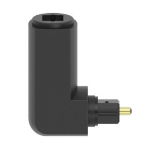 Adapter optyczny Toslink, wtyk kątowy, gniazdo (WTYK KĄTOWY, GNIAZDO)