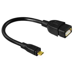 Hama adapter USB MICRO B WT., USB A GN. 15CM