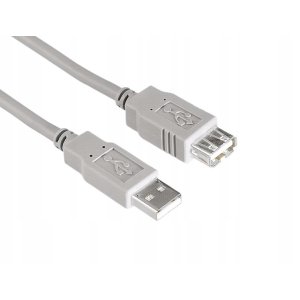 Hama Kabel Przedłużacz USB A Koszowy 1,5M