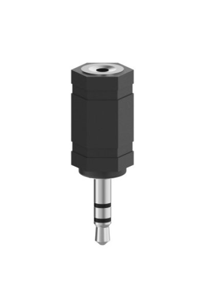 Adapter Jack 3,5 stereo wt., Jack 2,5mm stereo gn.