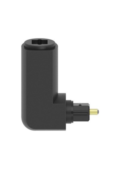 Adapter optyczny Toslink, wtyk kątowy, gniazdo (WTYK KĄTOWY, GNIAZDO)