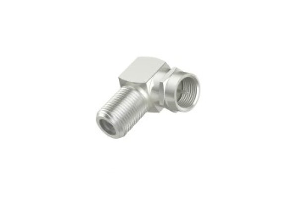Adapter kątowy 90 wtyk F, gniazdo F