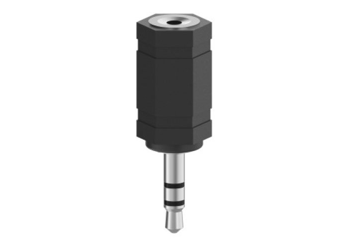 Adapter Jack 3,5 stereo wt., Jack 2,5mm stereo gn.