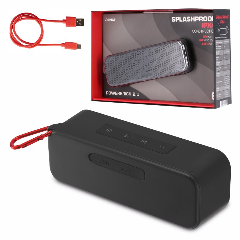 Głośnik Bluetooth Hama PowerBrick 2.0 czarny