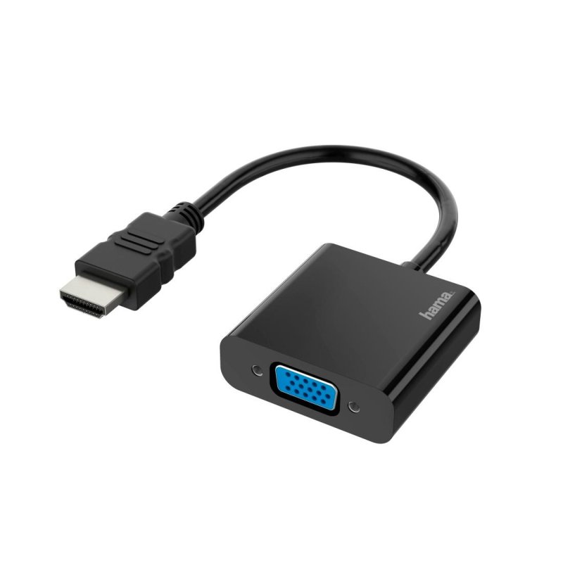 Hama Adapter HDMI, VGA + Audio, Full-HD, czarny