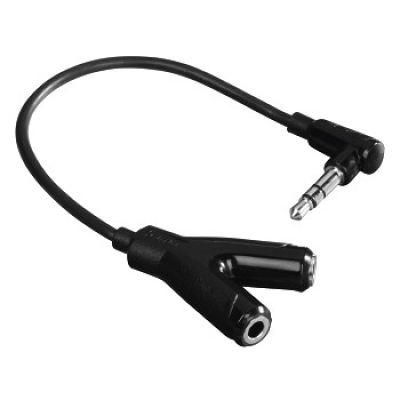 Hama ADAPTER JACK 3,5 STEREO WT. - 2xJACK 3,5 STEREO GN. 0,2M
