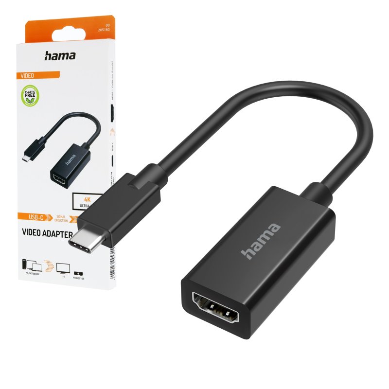 Hama Adapter USB-C do HDMI 4K, kabel przejściówka konwerter