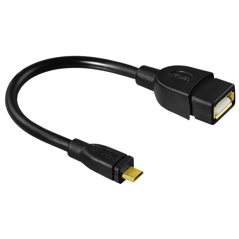 Hama adapter USB MICRO B WT., USB A GN. 15CM