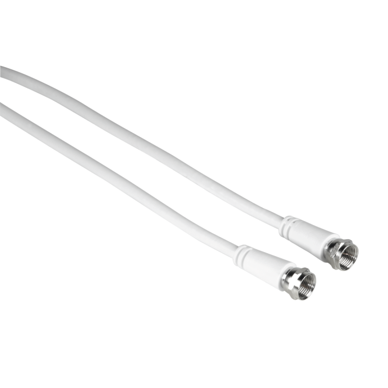 Hama Kabel antenowy 75DB wtyk F, wtyk F 10 m, biały