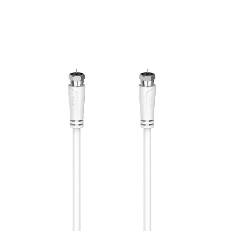 Hama Kabel antenowy 90DB wtyk F, wtyk F 5m, biały