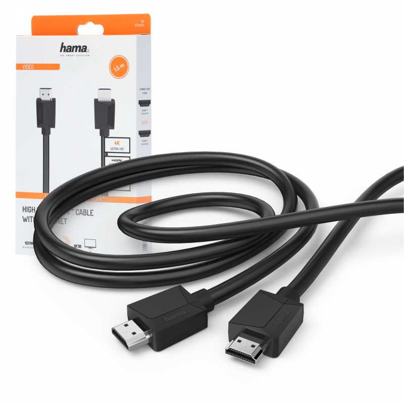 Hama Kabel HDMI 2.0B 4K 18 Gbit/s 1.5 m do telewizora dekodera ARC