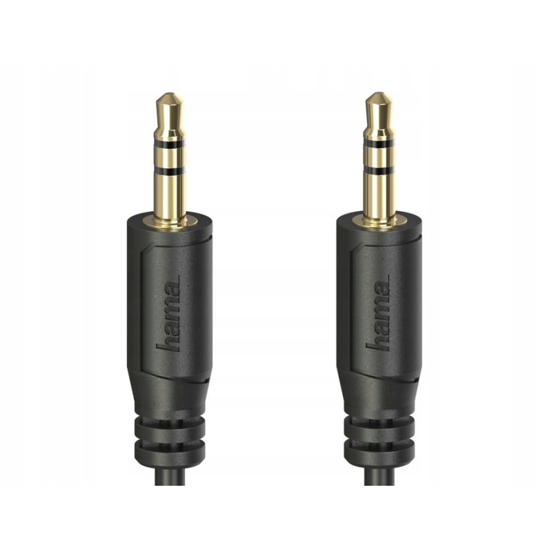 Hama KABEL JACK 3,5mm, JACK 3,5mm flexi 0,75m