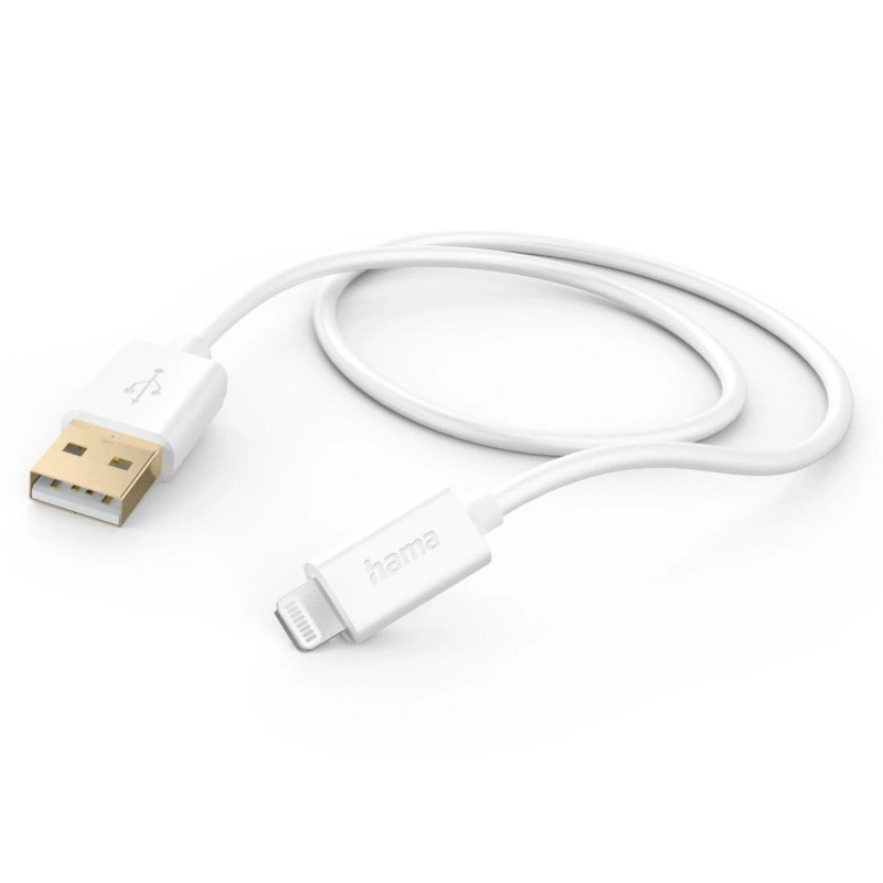 Hama Kabel ładujący USB-A, Lightning Apple World, 1.5m, Biały