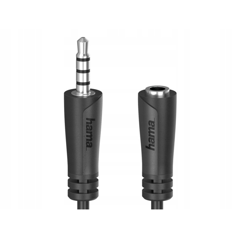 Hama Kabel Przedłużacz Jack 3,5mm, Jack 3,5mm, 5m