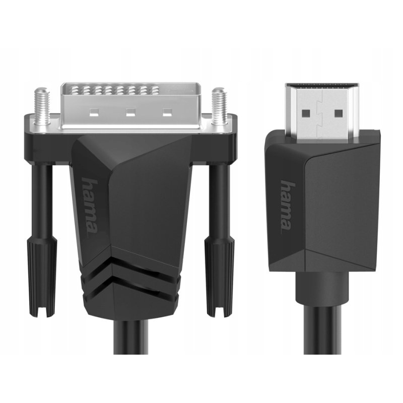 Kabel HDMI do DVI-D 4K 1,5M Hama, recenzja, parametry, opinie