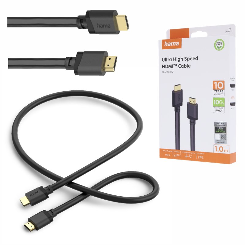 Kabel HDMI Hama Ultra High Speed HDMI™ 8K 1m eARC 48 Gbit/s