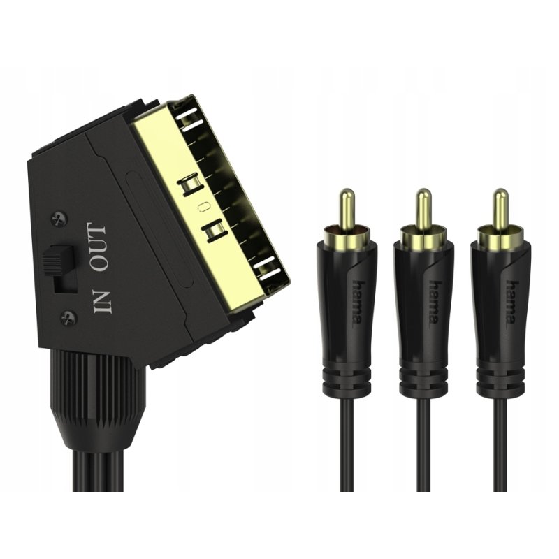 Kabel Scart 3x Cinch Hama 1,5m